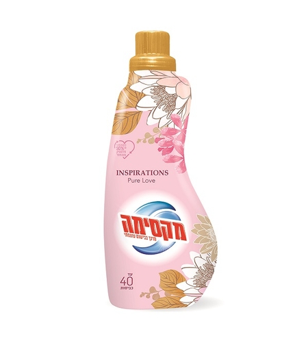 מרכך כביסה מרוכז בבישום עוצמתי PURE LOVE  1 ליטר