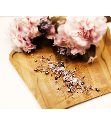 תכשיט שיער מקריסטלים צבעוניים