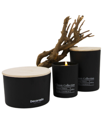 TEAKWOOD TABACCO נר סויה 430 גרם