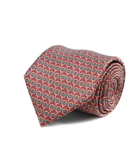 עניבת מודפס משי דגם 2063