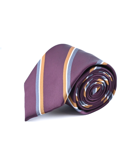 עניבת פסים משי דגם 1046