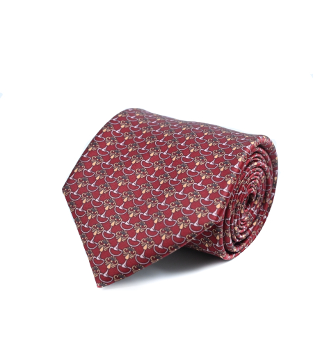 עניבת מודפס משי דגם 2050