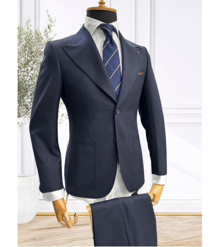 חליפת גברים SKINNY FIT – כחול נייבי עם כיסים חיצוניים