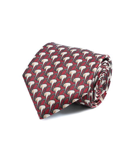 עניבת מודפס משי דגם 2052