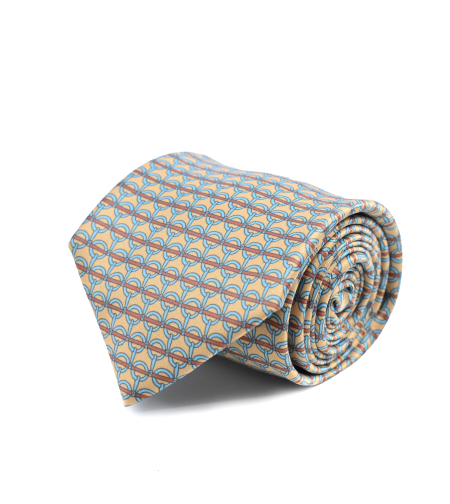 עניבת מודפס משי דגם 2062