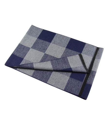 צעיף דגם משובץ  כחול 791