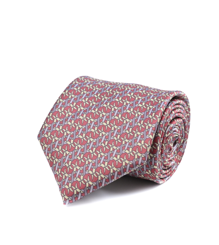 עניבת מודפס משי דגם 200