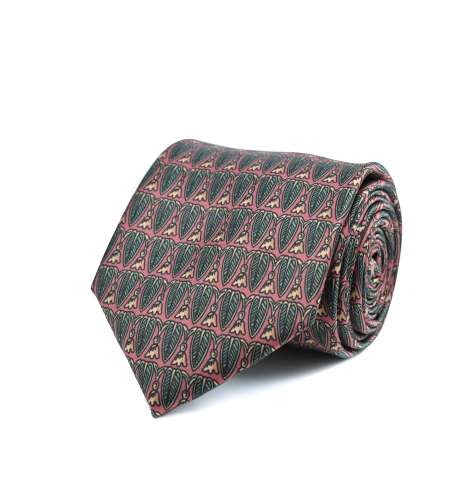 עניבת מודפס משי דגם 2031