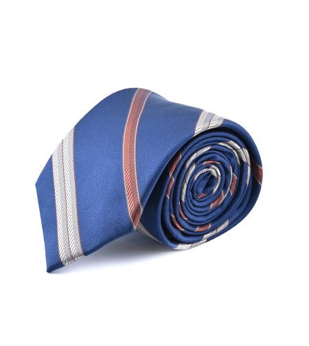 עניבת פסים משי דגם 1005