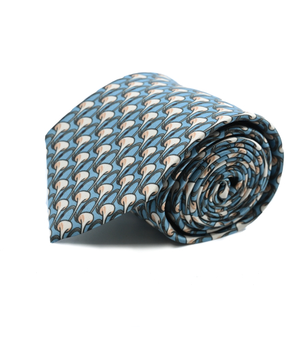 עניבת מודפס משי דגם 2068