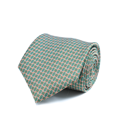 עניבת מודפס משי דגם 2045