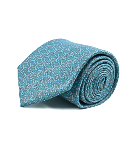 עניבת מודפס משי דגם 2069