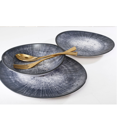 מערכת אוכל 18 חלקים אובלי STONWARE EMPERADOR