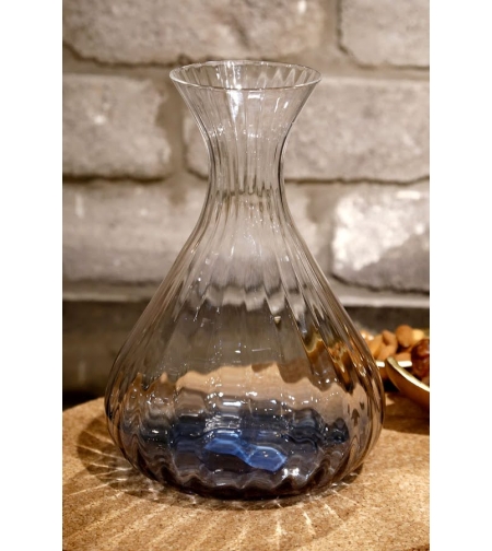 דיקנטר 1300ML זכוכית בשילוב כחול