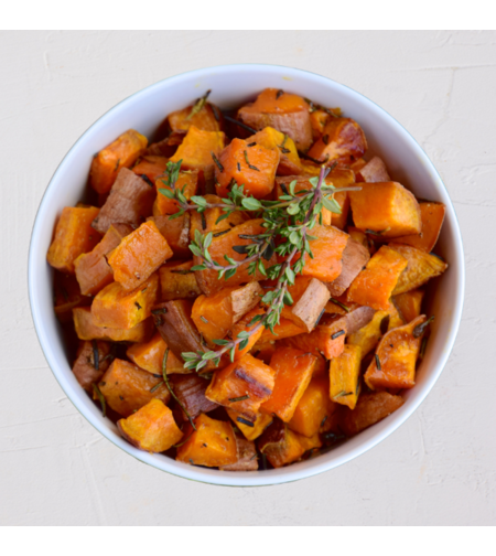 בטטה צלויה בסילאן וטימין