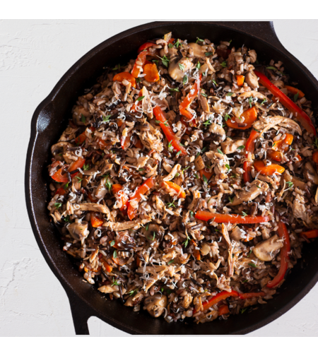 אורז בר וירקות שורש