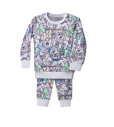 פיג'מה פוטר DELTA בנות (2-10) מיני מאוס צבעוני