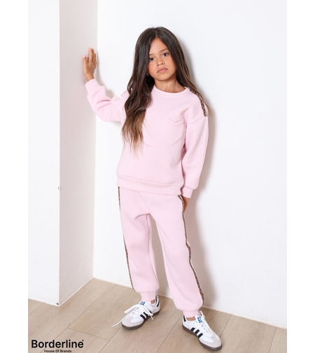 חליפה פוטר מדוגמת 2-8 בנות (ורוד/אופוויט)