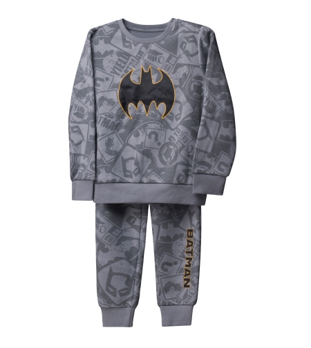 פיג'מה פוטר DELTA בנים (2-10) באטמן אפור