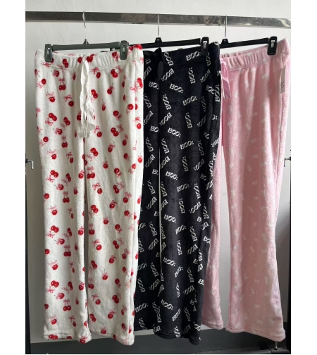 מכנס פלאפי S-XL נשים (ורוד/שחור/לבן)