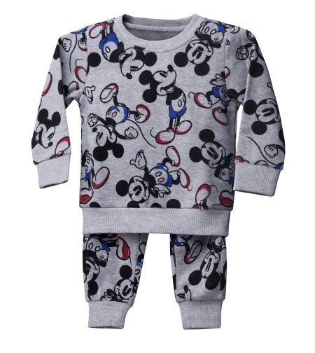 פיג'מה פוטר (2-10) DELTA בנים מיקי מאוס אפור