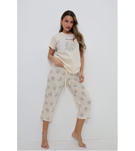 פיג'מה מכנס 7/8 DELTA נשים (S-XL) דמבו
