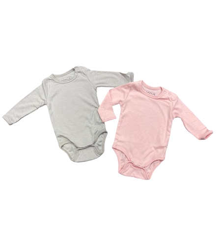 מארז 2 יחידות בגד גוף פלנל 100% כותנה 0-24M תינוקות