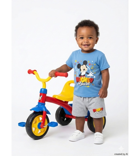 חליפה DELTA קיץ 3-24M תינוקות בנים מיקי מאוס כחול