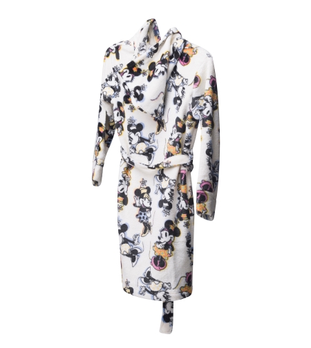 חלוק פלאפי DELTA בנות (6-16) מיני מאוס לבן