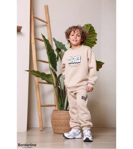 חליפה פוטר מדוגמת 2-8 בנים (כחול/אפור בהיר/אפור כהה/אופוויט)