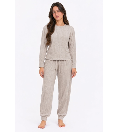 פיג'מה מעבר INTIMA נשים S-XL ורוד עתיק