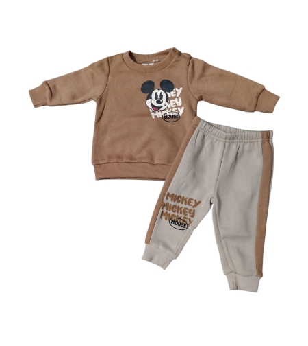 חליפה פוטר DELTA מיקי מאוס חום 3-24M תינוקות בנים