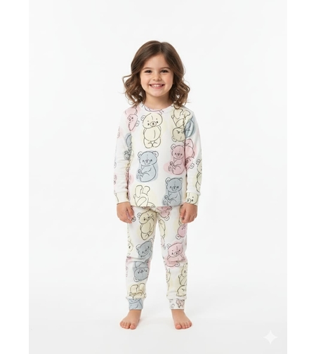 פיג'מה פוטר מדוגמת 2-8 בנות