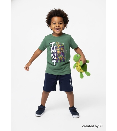 חליפה DELTA קיץ 2-10 בנים צבי הנינג'ה ירוק