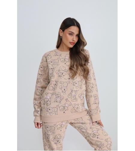 פיג'מה פוטר DELTA נשים XS-XL פו הדב אופוויט