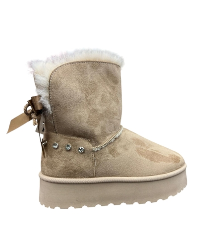 מגף מדוגם פרווה 36-40 נשים (אופוויט)