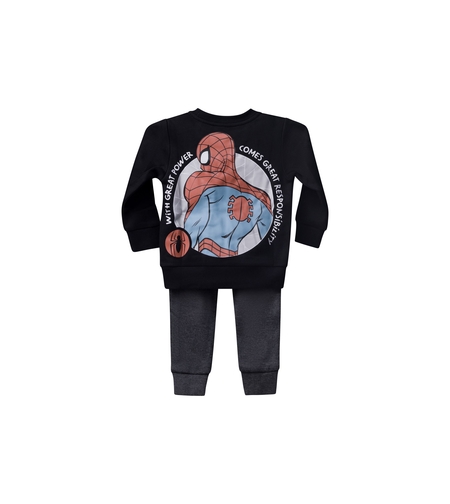 חליפה פוטר DELTA בנים (2-8) ספיידרמן מארוול שחור