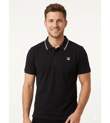 חולצה פולו FILA גבר M-3XL (שחור)