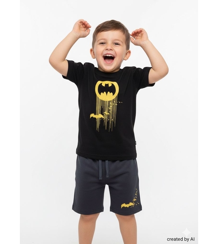 חליפה DELTA קיץ 2-10 בנים באטמן שחור