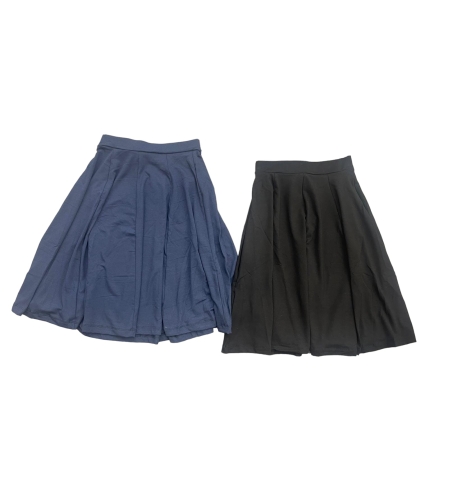 חצאית ויסקוזה 6-18 בנות (שחור/כחול)