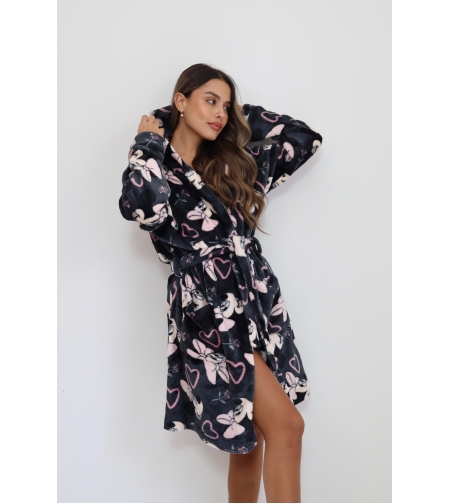 חלוק פלאפי DELTA נשים S-XL מיני מאוס שחור