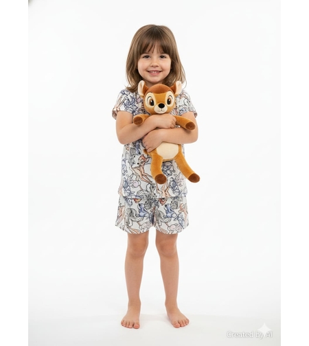 פיג'מה DELTA קיץ 2-12 בנות במבי