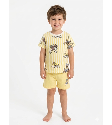פיג'מה דיסני קיץ 2-10 בנים מפרץ ההרפתקאות צהוב