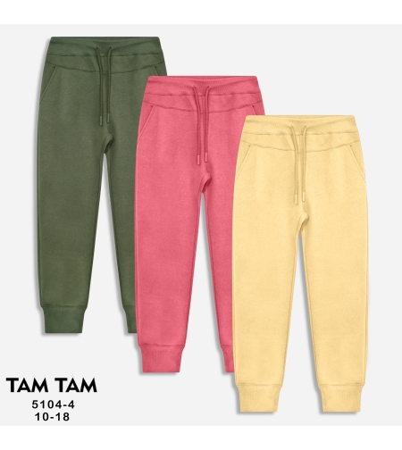 מכנס פוטר 10-18 בנות (ירוק זית/ורוד/צהוב)