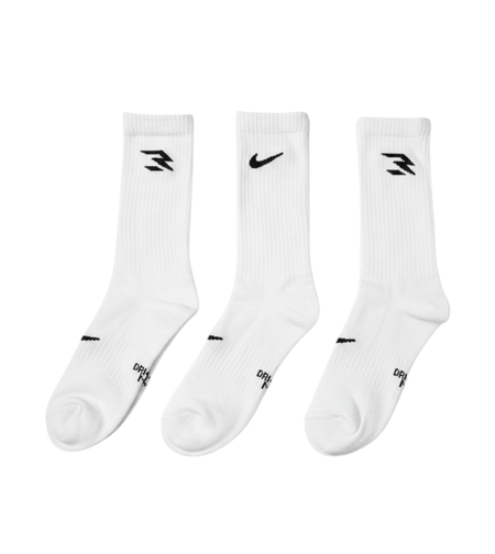 מארז 3 זוגות גרביים NIKE גבר (37-40) לבן