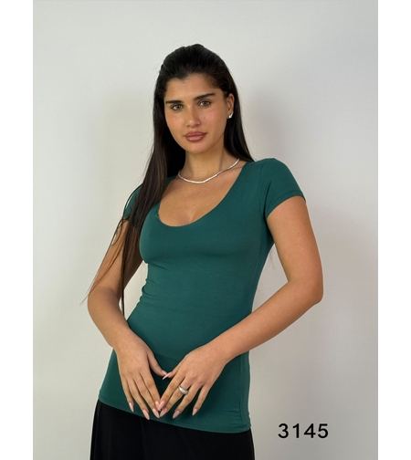חולצה אופנה בד ויסקוזה ONE SIZE (שחור/לבן/ירוק/כחול/אפור/צהוב)