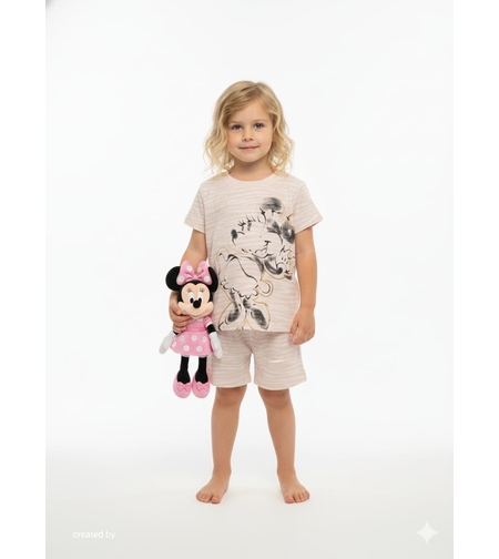 פיג'מה DELTA קיץ 2-12 בנות מיני מאוס