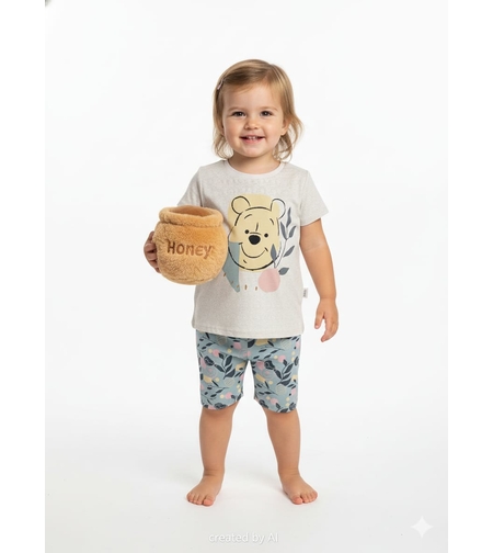 חליפה DELTA קיץ 2-8 בנות פו הדב אופוויט