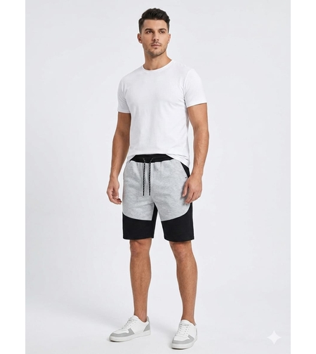 מכנס פרנץ' טרי קצר S-XXL גבר (שחור)