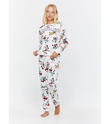 פיג'מה פוטר INTIMA נשים S-XL אנימניאקס לבן